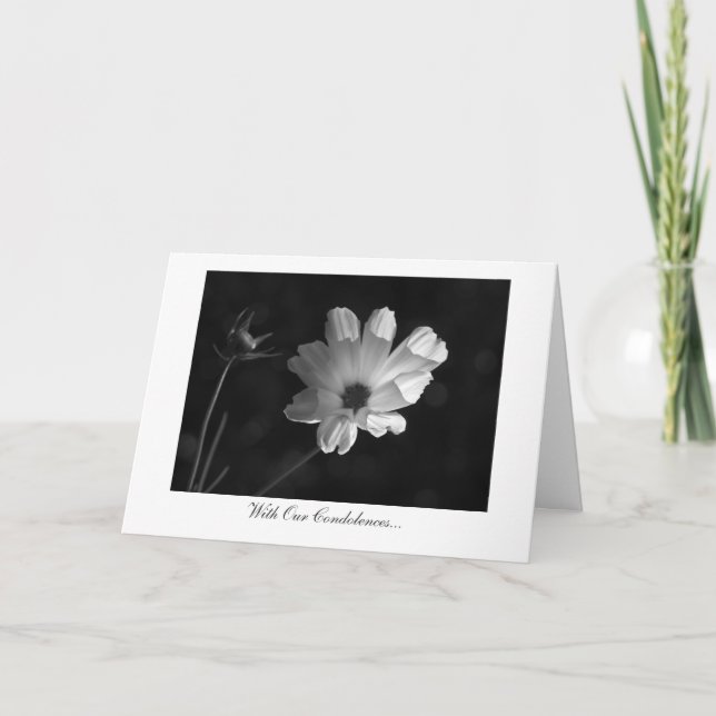 Lighting The Cosmos - With Our Condolences Card (Front)