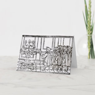 Lighting the Menorah Holiday Card