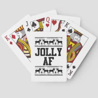 Lighting Xmas Matching Santa Hat Italian Greyhound Playing Cards