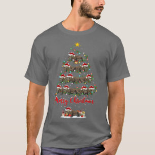 Lighting Xmas Matching Santa Komodo Dragon Christm T-Shirt
