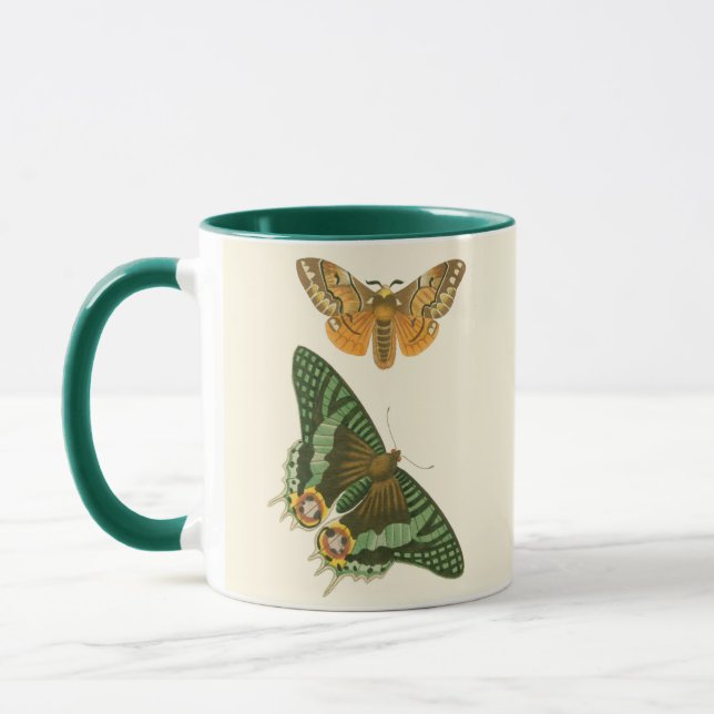 Lightly Bordered Butterfly Painting Mug (Left)