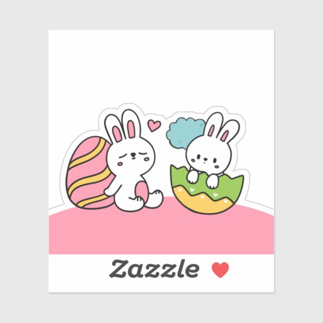 Lightly Colourful Baby Rabbit For Easter Day (Sheet)