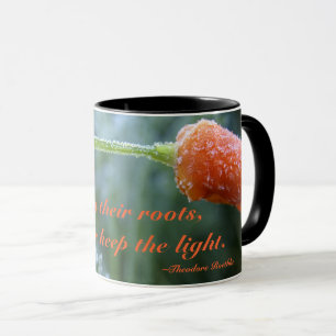Lightly Frosted California Poppy Photo Custom Mug