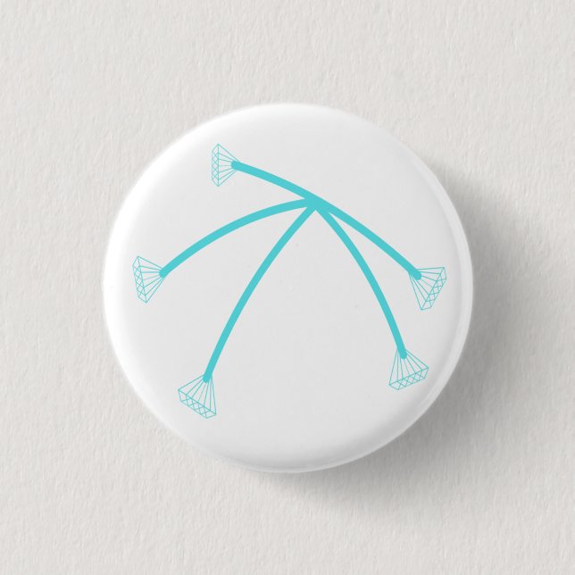 Lightness Diamand Tree for new Tees 3 Cm Round Badge (Front)