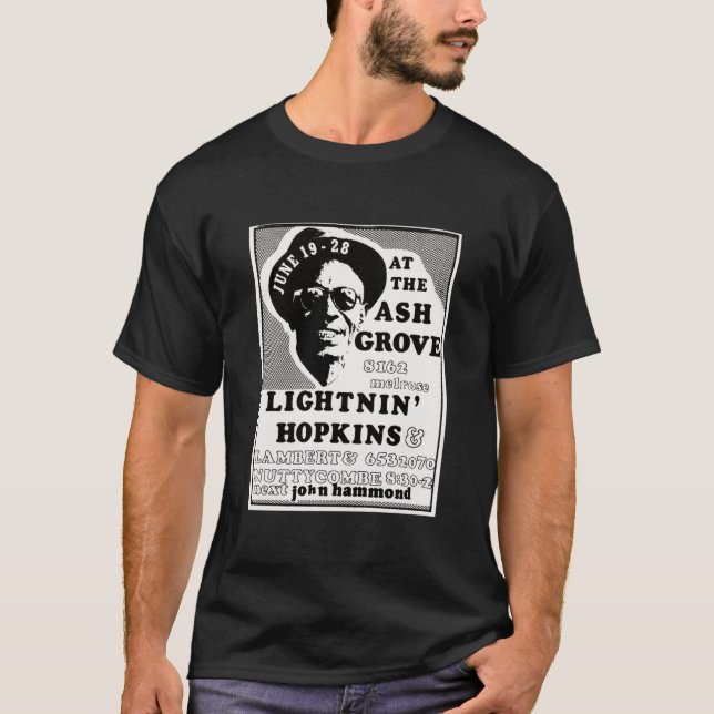 Lightnin Hopkins, legendary American country blues T-Shirt (Front)