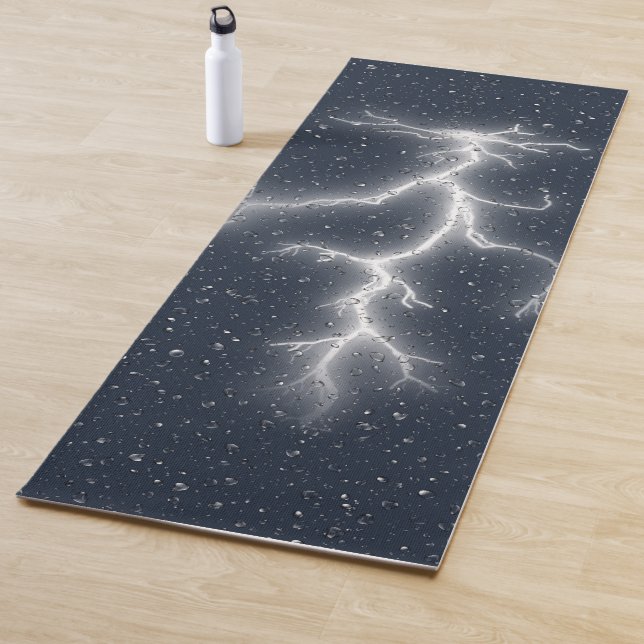 Lightning and Raindrops Yoga Mat (In Situ)