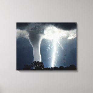 Lightning and Tornado Wrapped Canvas