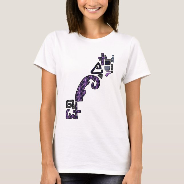 Lightning Assymetric Geometric Graphic Tee (Front)