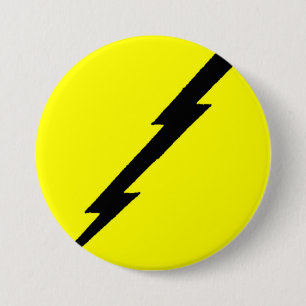 Lightning Bolt 7.5 Cm Round Badge