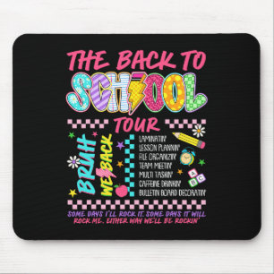 Lightning Bolt Abcd Back To School Tour Bruh We Ba Mouse Mat