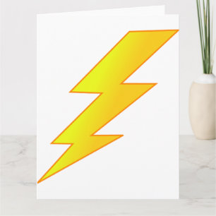 lightning bolt card