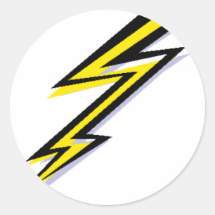 Lightning Bolt! Classic Round Sticker