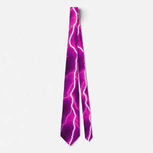 Lightning Bolt - Fuchsia Tie