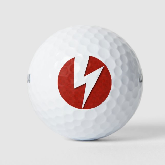 Lightning, Bolt Golf Balls (Front)
