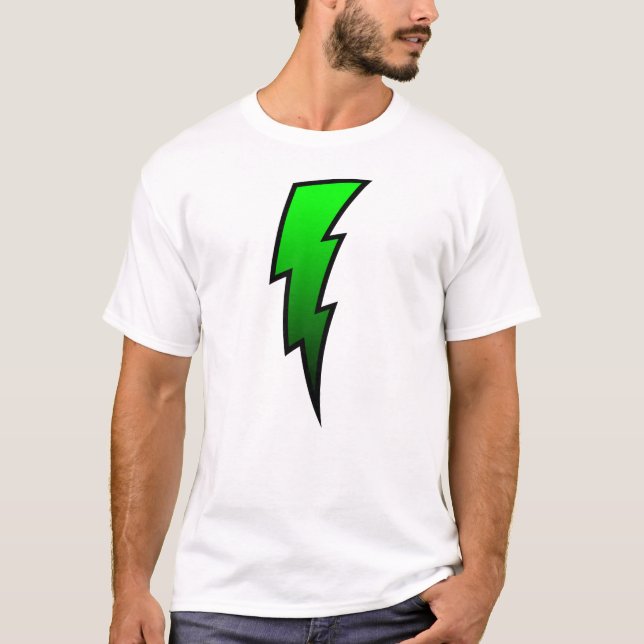 Lightning Bolt - Green T-Shirt (Front)