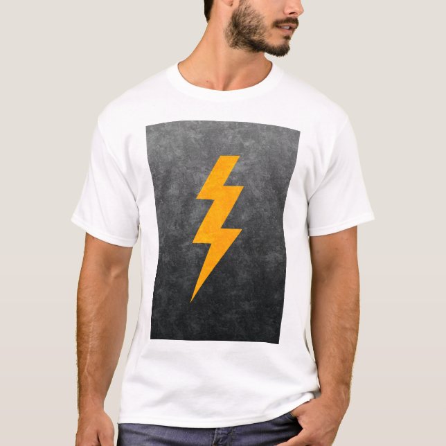 Lightning Bolt in Concrete T-Shirt (Front)