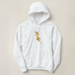 Lightning Bolt in Metallic Gold Hoodie