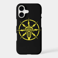 Lightning Bolt Lacrosse Stick iPhone Case