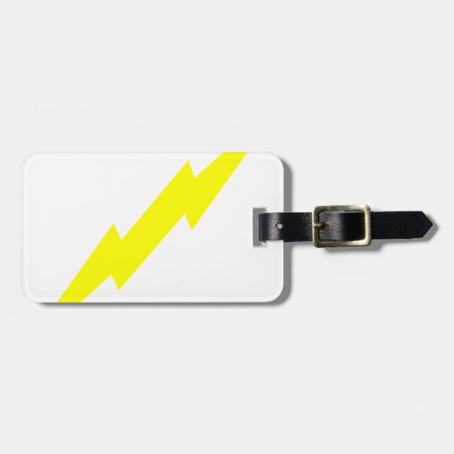 Lightning Bolt Luggage Tag (Front Horizontal)