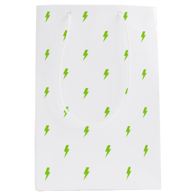 Lightning Bolt Medium Gift Bag (Front)