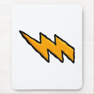 Lightning bolt mouse mat
