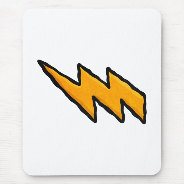 Lightning bolt mouse mat (Front)