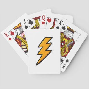 Lightning bolt playing cards