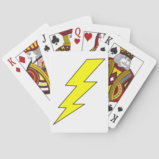 Lightning Bolt Playing Cards (Back)