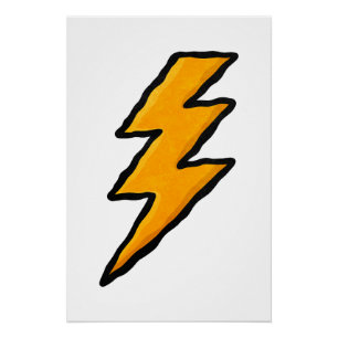 Lightning bolt poster