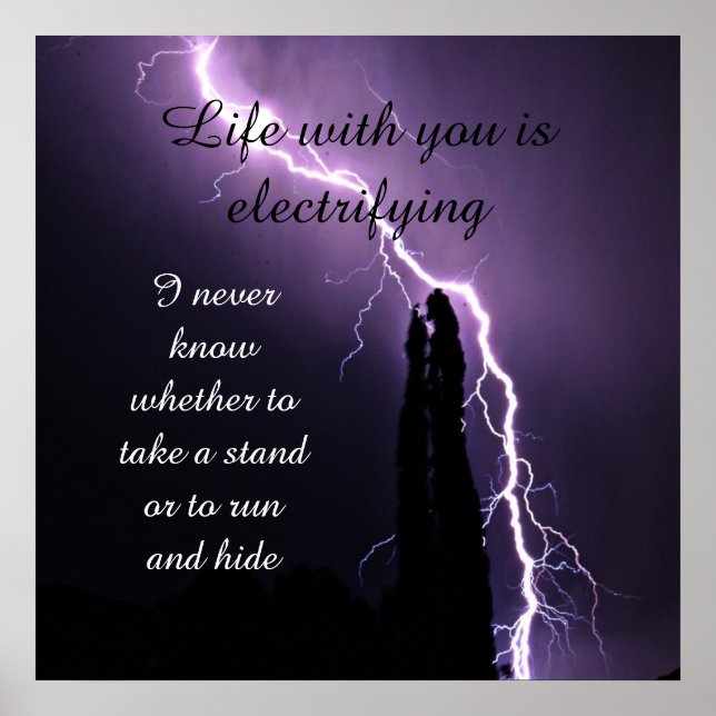 Lightning Bolt quotes Poster (Front)