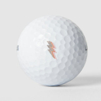 Lightning bolt Sticker Golf Balls