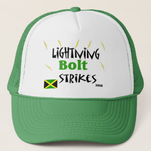 lightning bolt strikes trucker hat
