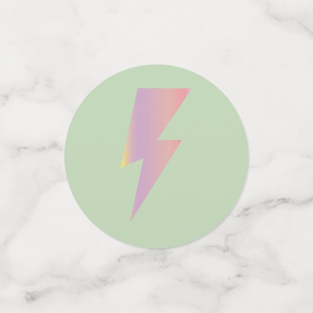 Lightning Bolt Table Confetti (Small Back)