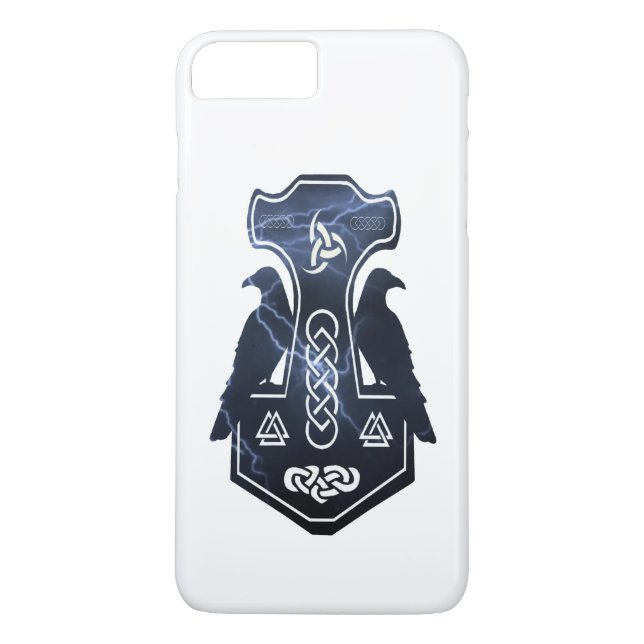 Lightning Bolt Thor's Hammer Case-Mate iPhone Case (Back)