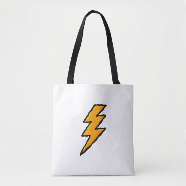 Lightning bolt tote bag (Front)