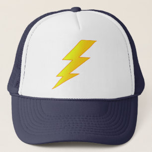 lightning bolt trucker hat