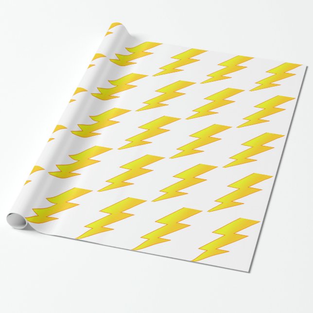 lightning bolt wrapping paper (Unrolled)