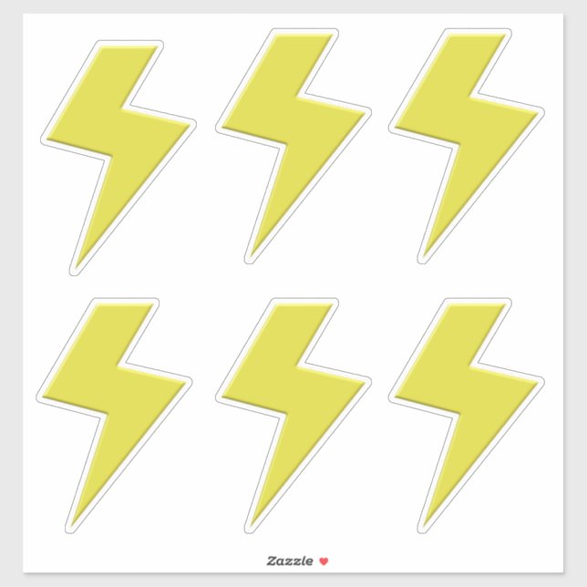 Lightning Bolt x 6 (Sheet)