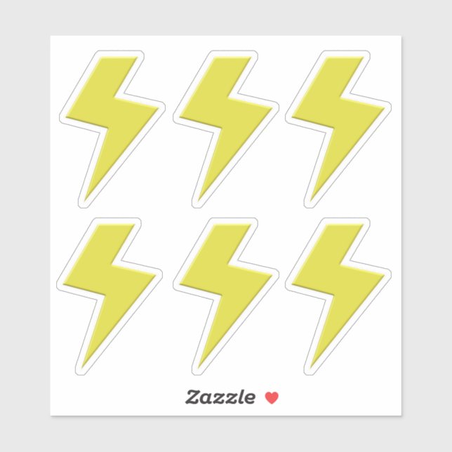 Lightning Bolt x 6 (Sheet)