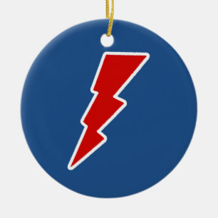 lightning bolts ceramic tree decoration
