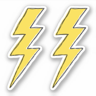Lightning bolts doodle drawing