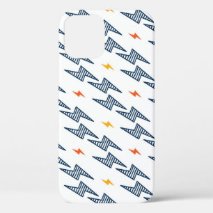 Lightning Bolts Doodle Seamless Flash iPhone 12 Case