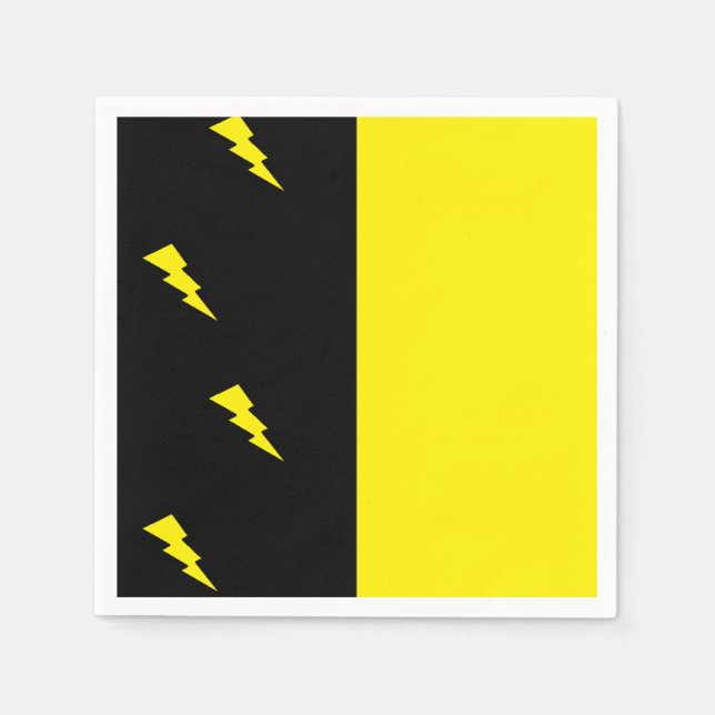 Lightning bolts pattern napkin (Front)