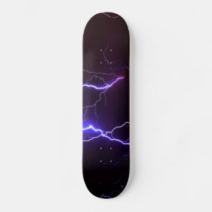 Lightning bolts skateboard