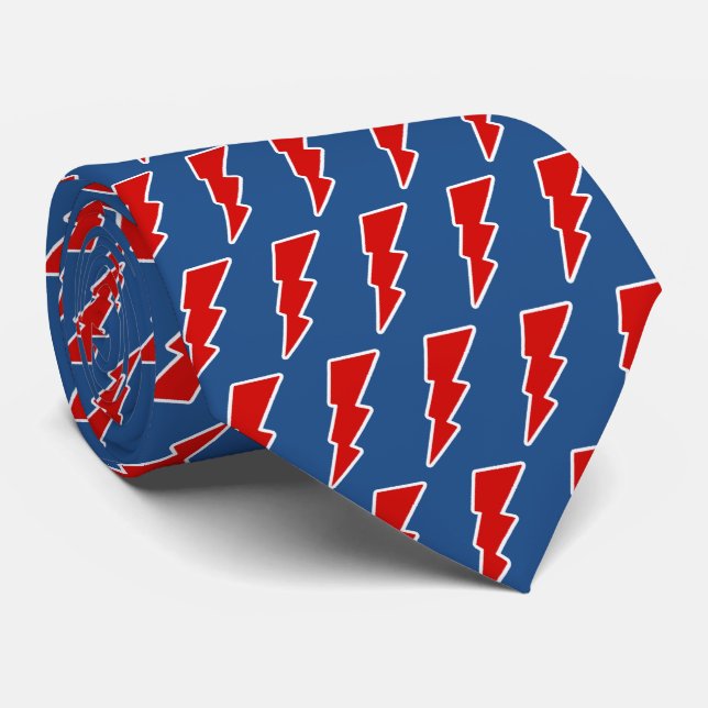 lightning bolts tie (Rolled)