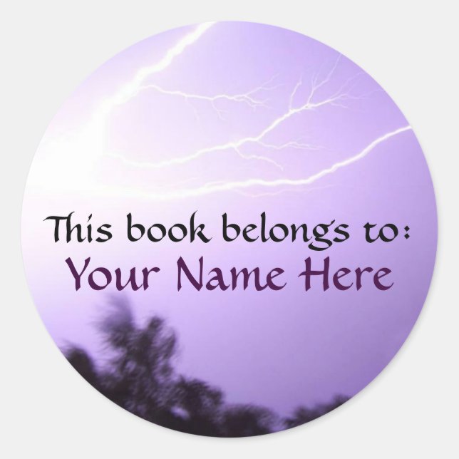 Lightning Book Label (Front)