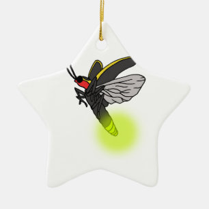 lightning bug flight 2 lit ceramic tree decoration