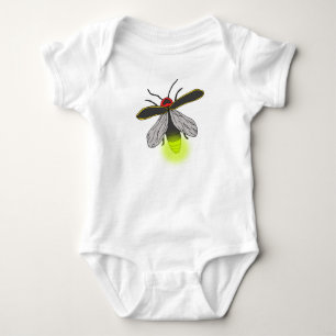 lightning bug flight lit baby bodysuit