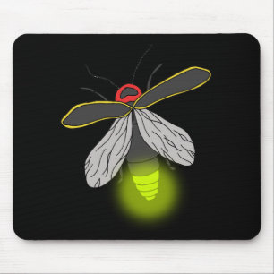 lightning bug flight lit mouse mat