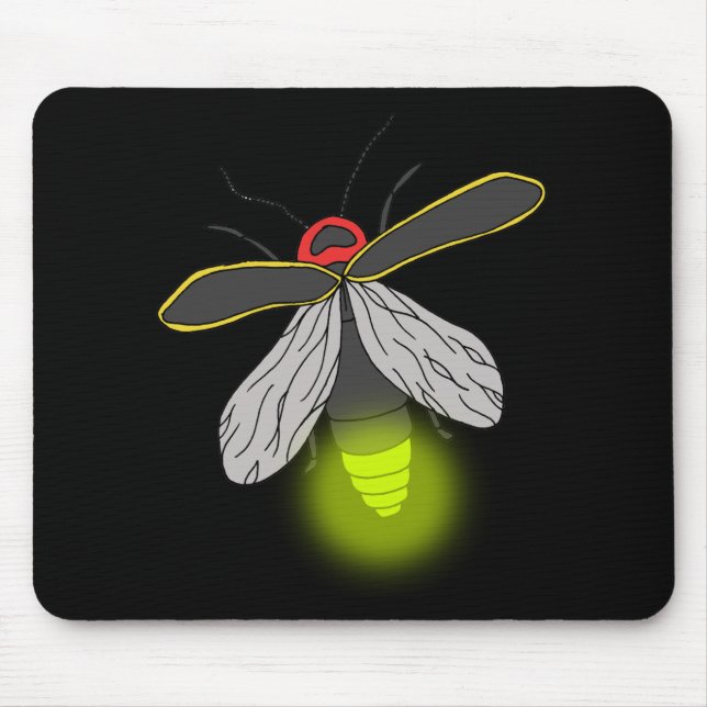lightning bug flight lit mouse mat (Front)